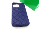 ■美品■ BOTTEGA VENETA ボッテガヴェネタ ラバー iPhone13 Pro 対応 アイフォンケース レディース メンズ パープル系 AS4693