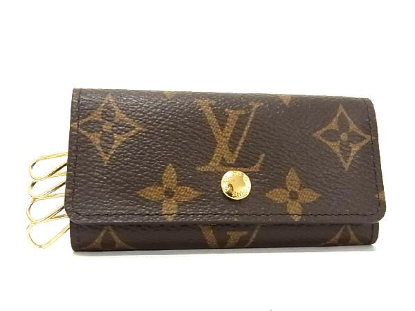 ルイ・ヴィトン キーケース ■新品同様■ LOUIS VUITTON ルイヴィトン M62631 モノグラム ミュルティクレ4 4連 キーケース 鍵入れ ブラウン系 AS4700