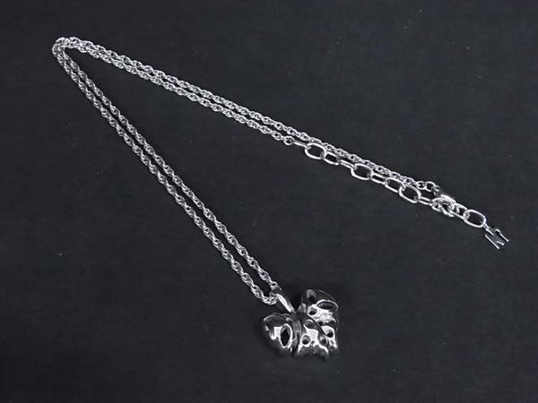 ■美品■ NINA RICCI ニナリッチ リボンモチーフ ネックレス ペンダント アクセサリー レディース シルバ..
