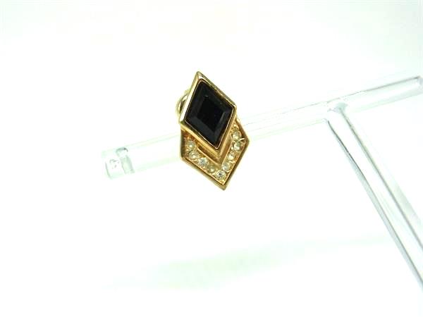 ChristianDior クリスチャンディオール ラインストーン 片耳のみ イヤリング アクセサリー レディース ゴールド系 DM8824