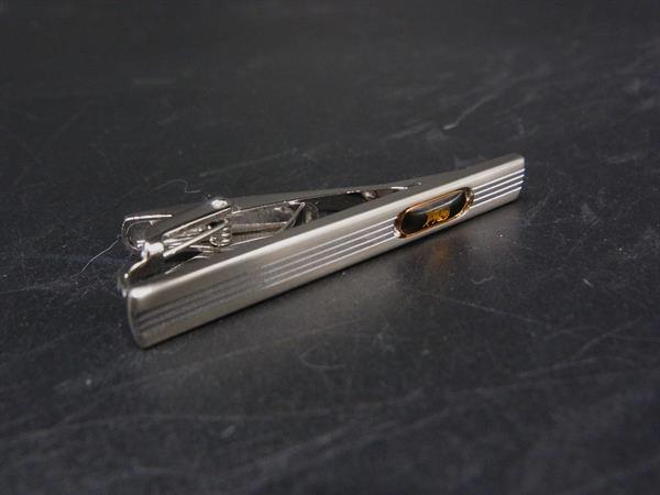 CELINE セリーヌ 馬車金具モチーフ ネクタイピン タイクリップ アクセサリー 紳士 ビジネス メンズ シルバー系 DM8847