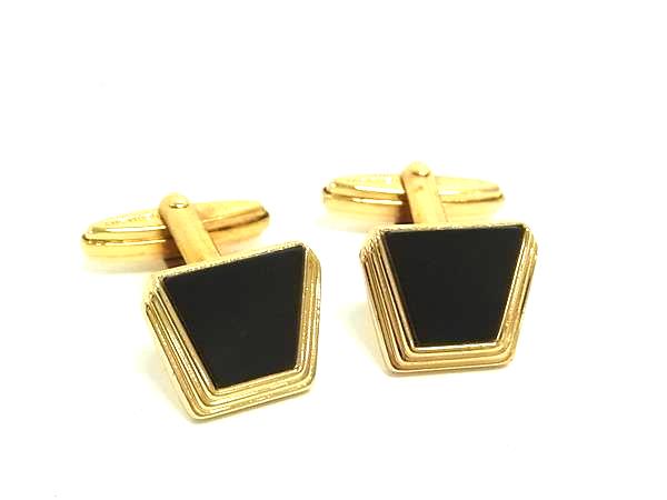 Other - ChristianDior ディオール ヴィンテージ カフスボタン カフリンクス アクセサリー メンズ ブラック系×ゴールド系 DN0176