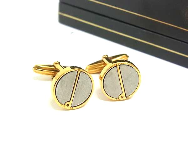 樂天商城 - ■美品■ dunhill ダンヒル カフリンクス カフスボタン アクセサリー ビジネス 紳士 ゴールド系×シルバー系 DN0416