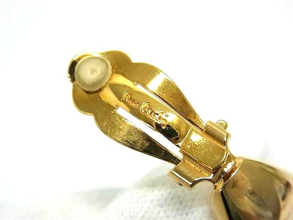 pleasure-Store 楽天市場店の■美品■ pierre cardin ピエールカルダン クリップ式 イヤリング アクセサリー レディース ゴールド系 DK3294｜アングル3