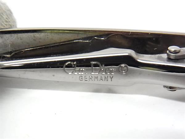 ■美品■ ChristianDior ディオール ヴィンテージ ネクタイピン タイクリップ アクセサリー メンズ ゴールド系×シルバー系 DK6948 3