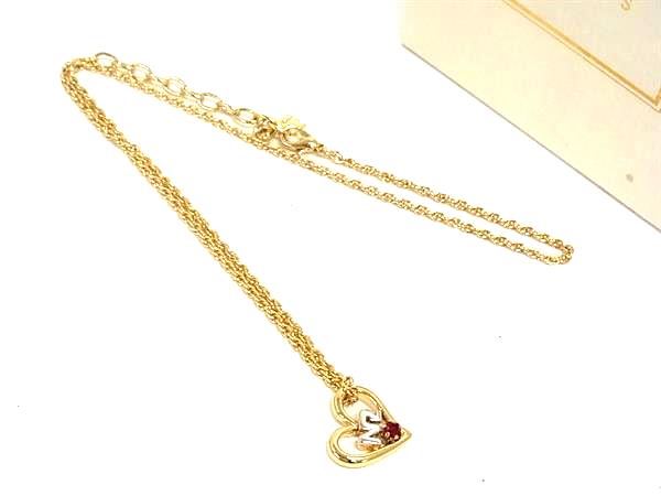 乐天商城 - ■極美品■ NINA RICCI ニナリッチ ハート ネックレス アクセサリー レディース ゴールド系 DK7388