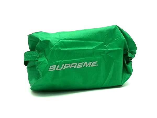 F, H, W - ■美品■ Supreme シュプリーム ナイロン 巾着型 ポーチ マルチケース 小物入れ メンズ レディース グリーン系 DM8147