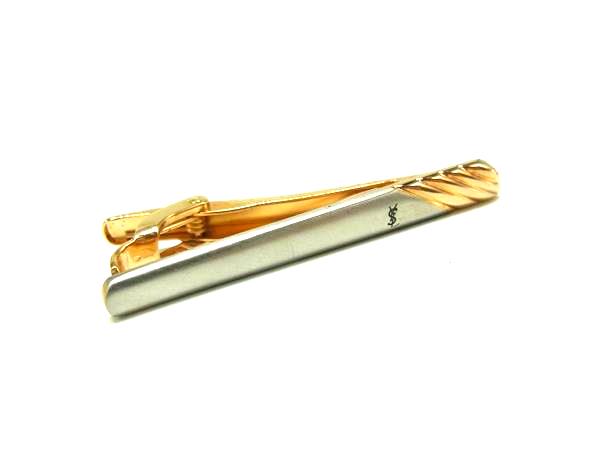 乐天商城 - YVESSAINTLAURENT イヴサンローラン ネクタイピン タイクリップ アクセサリー 紳士 ビジネス メンズ ゴールド系 DM8880