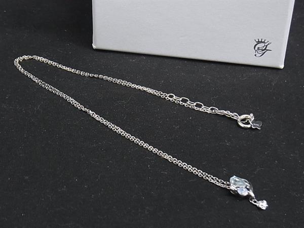 ■新品同様■ Samantha Silva サマンサシルヴァ SV925 ラインストーン ネックレス ペンダント アクセサリー シルバー系 DJ4960