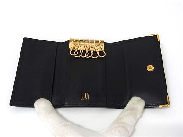 ■美品■ dunhill ダンヒル コンフィデンシャル レザー 6連 キーケース 鍵入れ メンズ ブラック系 DK3504