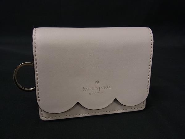 ■美品■ kate spade ケイトスペード レザー コインケース コインパース 小銭入れ レディース グレー系 DK5311