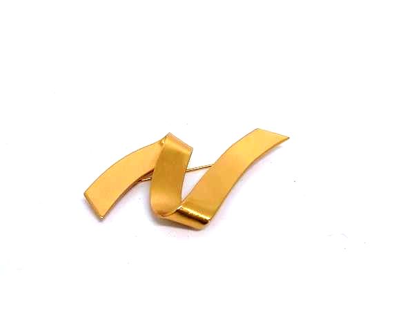 ■美品■ MONET モネ ピンブローチ ピンバッジ アクセサリー レディース ゴールド系 DK7407