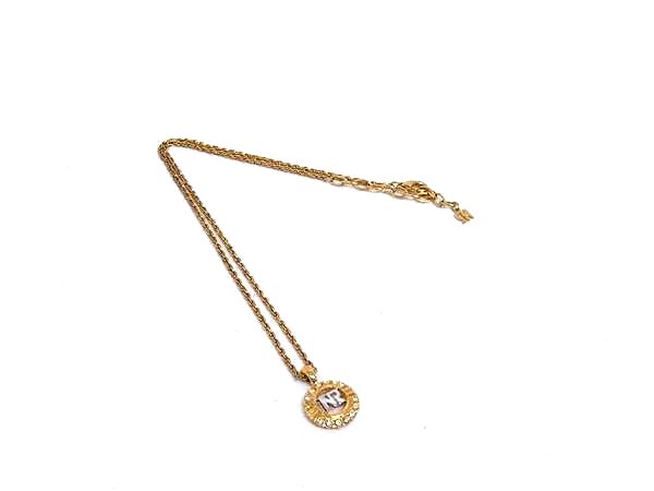 樂天商城 - ■美品■ NINA RICCI ニナリッチ ラインストーン ネックレス ペンダント アクセサリー レディース ゴールド系 DK7409