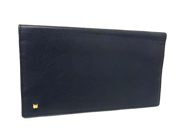 C, L, R, W - ■美品■ BALLY バリー レザー 二つ折り 長財布 ウォレット 札入れ 小銭入れ ネイビー系 DN1359