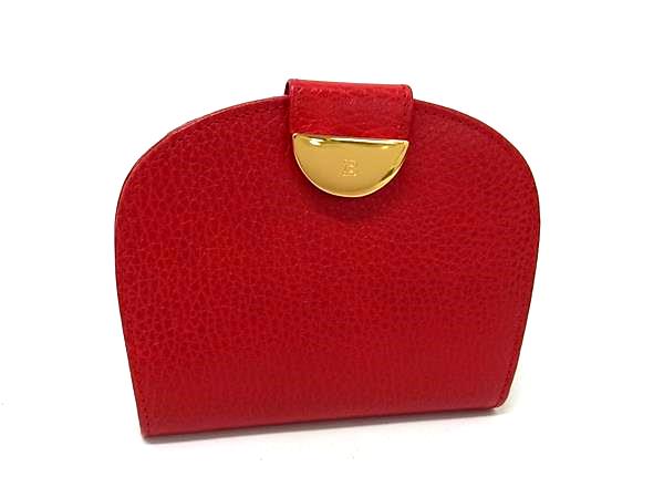 C, L, R, W - ■美品■ BALLY バリー レザー 二つ折り 長財布 ウォレット 札入れ 小銭入れ レディース レッド系 DN1419