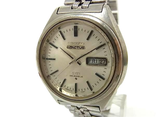 SEIKO セイコー ファイブアクタス 自動巻き SS 生活防水 腕時計 ウォッチ メンズ レディー ...