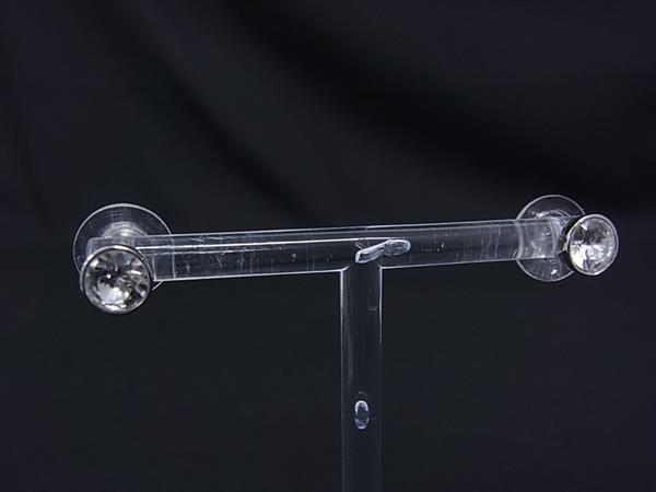 ■美品■ SWAROVSKI スワロフスキー ラインストーン ピアス アクセサリー レディース シルバー系 DN1806