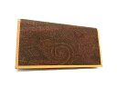 ■美品■ ETRO エトロ PVC×レザー ペイズリー柄 二つ折り 長財布 ウォレット 札入れ カード入れ メンズ ブラウン系 DI6905
