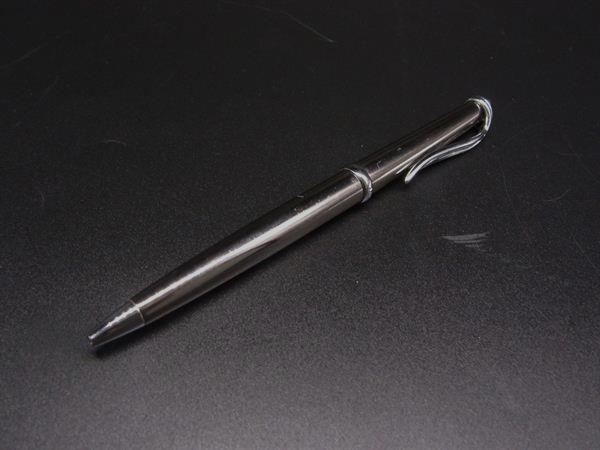■美品■ MIKIMOTO ミキモト パール約2mm 本真珠 ツイスト式 ボールペン 筆記用具 ステーショナリー シルバー系 DN0902