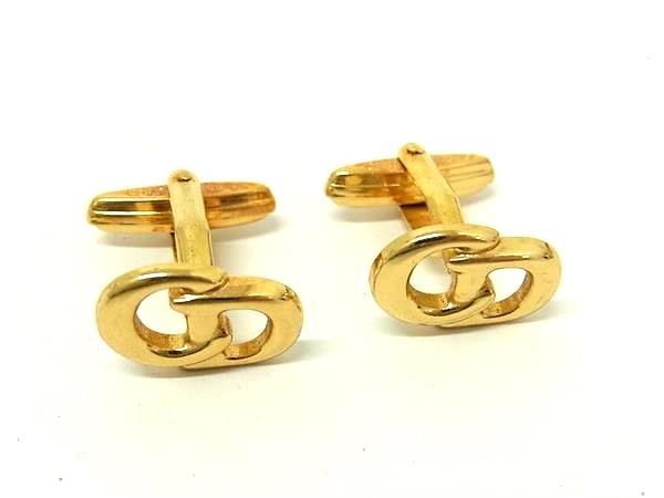 Hawaiian Jewelry - ■美品■ ChristianDior クリスチャンディオール ヴィンテージ カフスボタン カフリンクス アクセサリー メンズ ゴールド系 DN1969