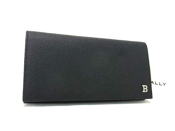 乐天商城 - ■新品同様■ BALLY バリー レザー 二つ折り 財布 ウォレット 札入れ 小銭入れ メンズ ブラック系 FN7657