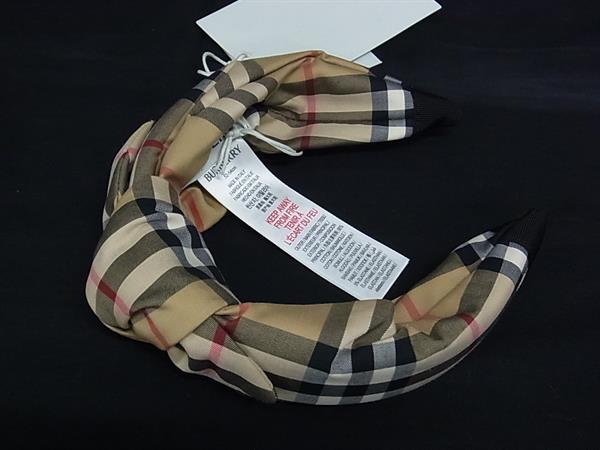 未使用 BURBERRY バーバリー ノバチェック キャンバス カチューシャ ヘアアクセサリー レディース ブラウン系 FP63 ypeace2015-10061394 pleasure-Store 楽天市場店 サンプル画像2