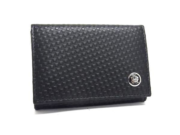 ■極美品■ dunhill ダンヒル マイクロディーエイト レザー カードケース カード入れ 名刺入れ メンズ ブ..