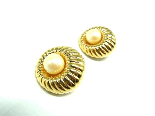 Other - ■美品■ NINA RICCI ニナリッチ パール クリップ式 イヤリング アクセサリー レディース ゴールド系 DK4596