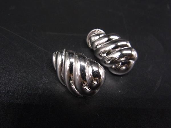 ■極美品■ MONET モネ クリップ式 イヤリング アクセサリー レディース シルバー系 DK4760