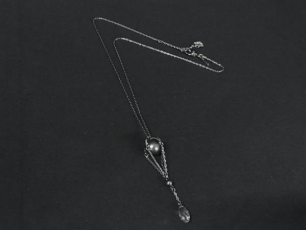 Mandarin - ■美品■ SWAROVSKI スワロフスキー ラインストーン ネックレス ペンダント アクセサリー レディース ダークシルバー系 DK8327