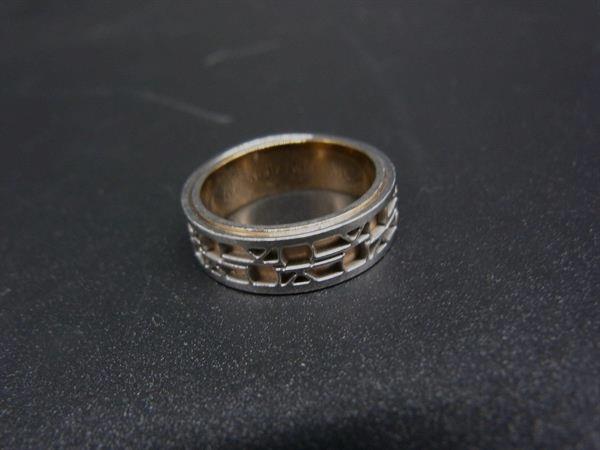 ■美品■ Calvin Klein カルバンクライン リング 指輪 アクセサリー 約11号 レディース シルバー系×ゴールド系 DN1025