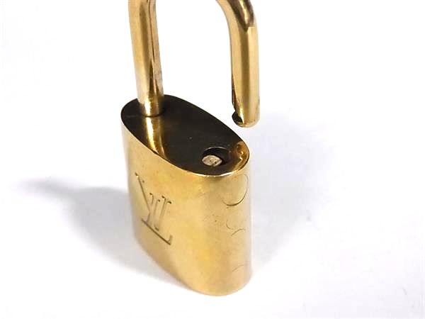 ■美品■ LOUIS VUITTON ルイヴィトン カデナ 南京錠 パドロック 321 鍵 キー ゴールド系 DK2107