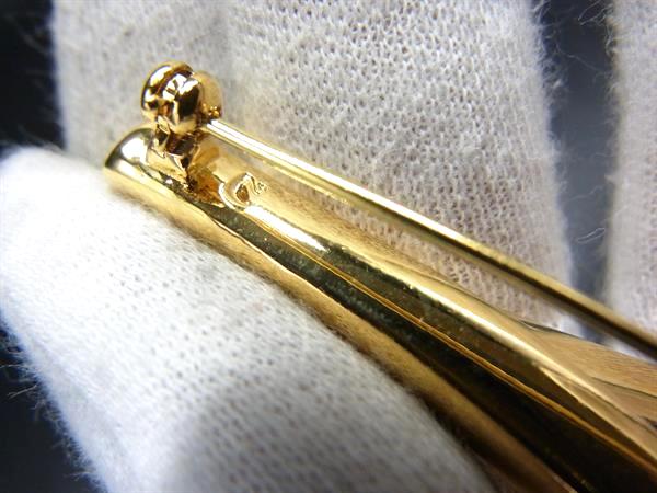 pleasure-Store 楽天市場店の■美品■ SWAROVSKI スワロフスキー フラワーモチーフ ピンバッジ ピンブローチ アクセサリー レディース ゴールド系×クリア DK4012｜アングル3