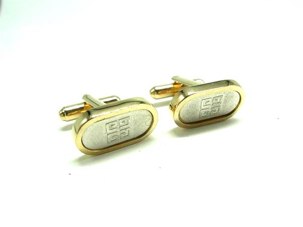 GIVENCHY ジバンシィ カフス カフリンクス アクセサリー 紳士 ビジネス メンズ シルバー系×ゴールド系 DN1066