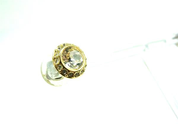 pleasure-Store 楽天市場店のSWAROVSKI スワロフスキー ラインストーン ピアス アクセサリー レディース ゴールド系 DN1080｜アングル3