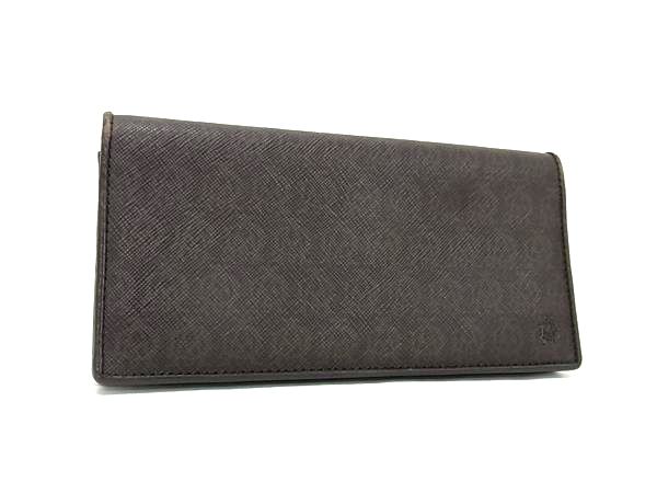 dunhill ダンヒル ウィンザー レザー 二つ折り 長財布 ウォレット 小銭入れ 札入れ カード入れ メンズ ブラウン系 DG5836