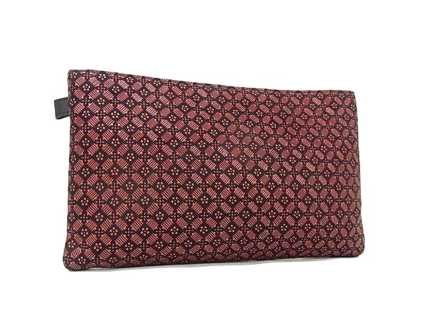 ■極美品■ INDEN-YA 印傳屋 インデンヤ 鹿革 漆塗り 梅 クラッチ セカンドバッグ マルチポーチ 小物入れ..