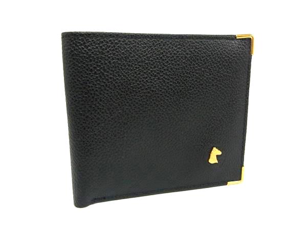 U, 吉 - ■美品■ ANDREA RICCI アンドレア リッチ レザー 二つ折り 財布 ウォレット 小銭入れ 札入れ メンズ ブラック系 DJ3100