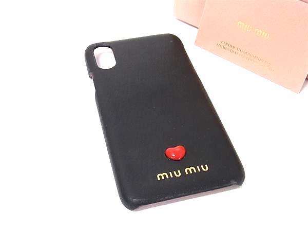 miumiu ミュウミュウ ハート レザー iP