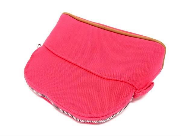 ■新品■未使用■ HERMES エルメス ボリードポーチ ミニミニ キャンバス シルバー金具...