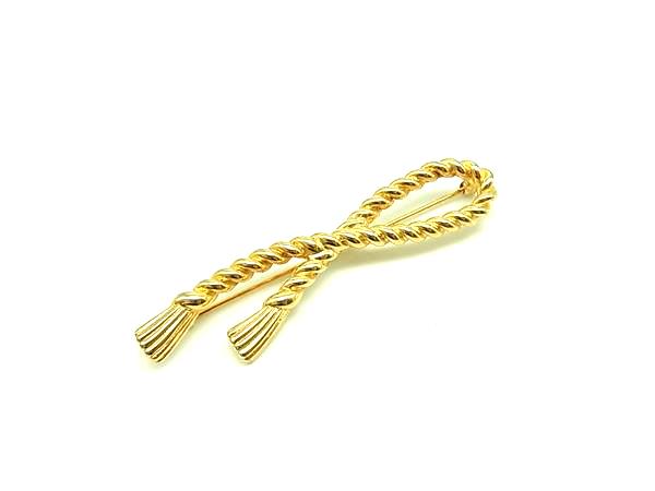 ■美品■ MONET モネ ピンブローチ ピンバッジ アクセサリー レディース ゴールド系 DK5523