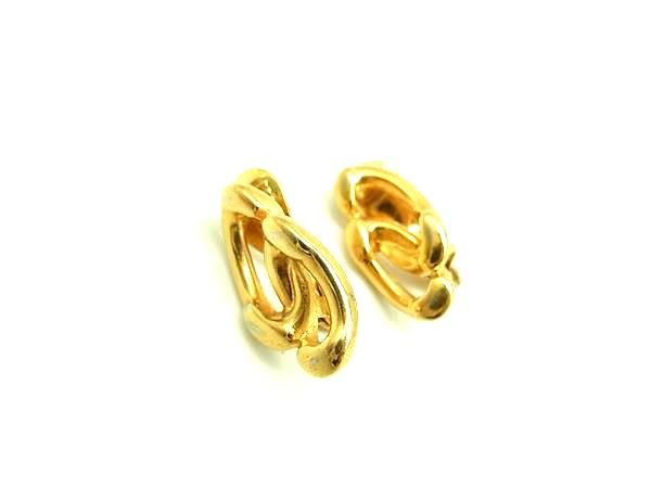 ■美品■ MONET モネ クリップ式 イヤリング アクセサリー レディース ゴールド系 DK5925