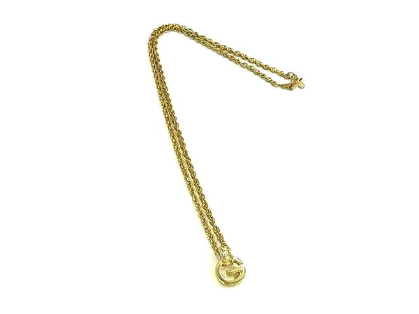 GIVENCHY ジバンシィ ヴィンテージ ラインストーン ネックレス ペンダント アクセサリー レディース ゴールド系 DK7852(4.0)