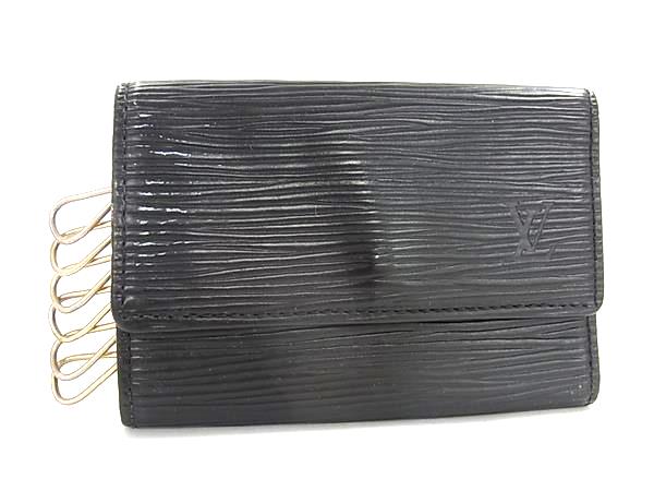 LOUIS VUITTON ルイヴィトン M63812 エピ ミュルティクレ6 6連 キーケース 鍵入れ メンズ ノワール ブラック系 DK8149