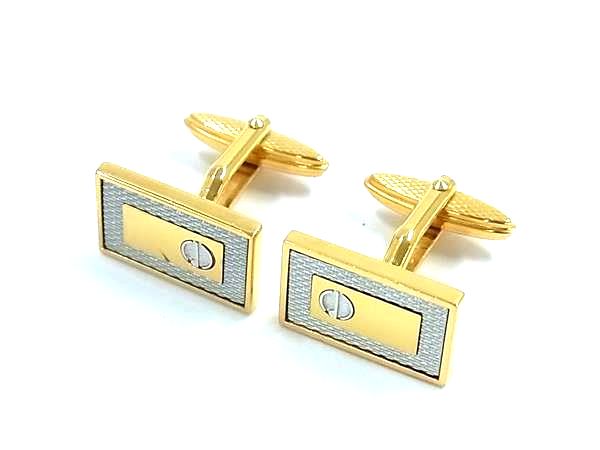 樂天商城 - dunhill ダンヒル カフスボタン カフリンクス アクセサリー ビジネス 紳士 メンズ ゴールド系×シルバー系 DK8294