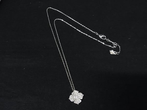 乐天商城 - ■美品■ SWAROVSKI スワロフスキー ラインストーン ネックレス ペンダント アクセサリー レディース シルバー系 DK8376