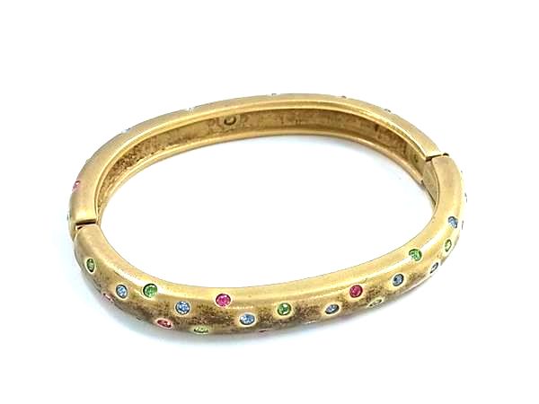 SWAROVSKI スワロフスキー カラーストーン ブレスレット アクセサリー レディース ゴールド系 DK8666