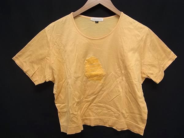 ■美品■ Burberrys バーバリーズ コットン100% 半袖 Tシャツ トップス 表記サイズ F 洋服 イエロー系 DN0409