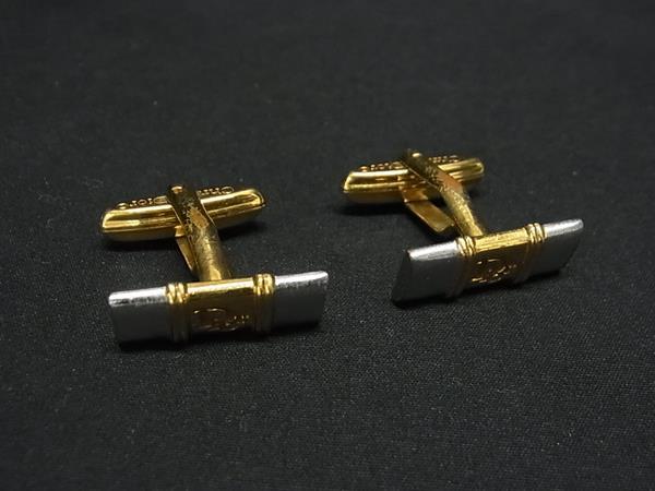 ChristianDior クリスチャンディオール ヴィンテージ カフスボタン カフリンクス アクセサリー メンズ ゴールド系 DG6442