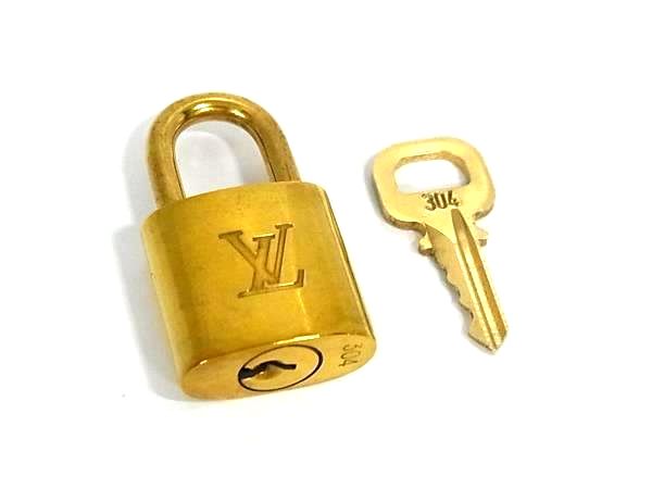 ■美品■ LOUIS VUITTON ルイヴィトン カデナ 南京錠 パドロック 304 ゴールド系 DJ8059(4)